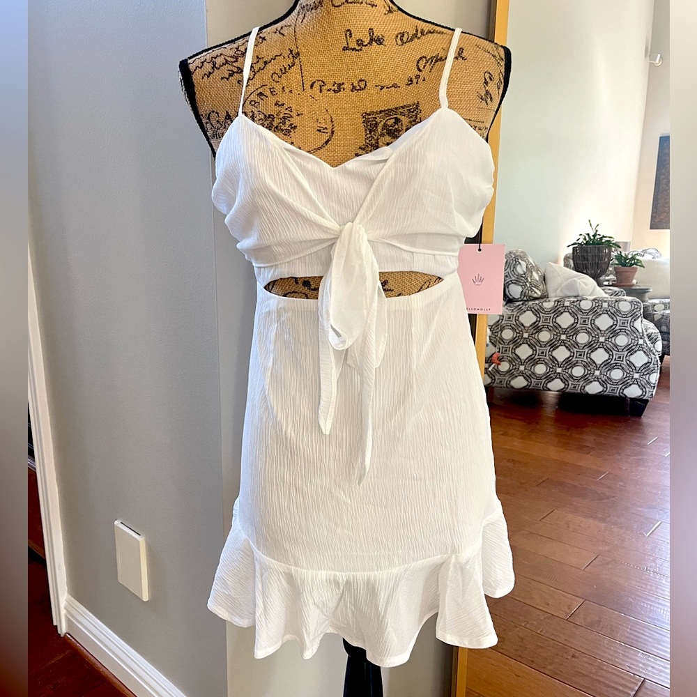 BRAND NEW Hello Molly white dress